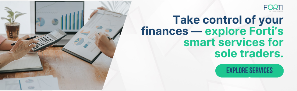 Take control of your finances — explore Forti’s smart services for
sole traders.
